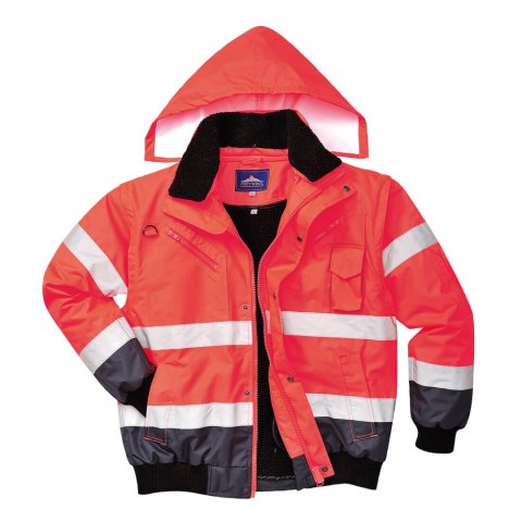 Kontrastowa kurtka ostrzegawcza Bomber 3 w 1 Kontrastowa kurtka ostrzegawcza Bomber 3 w 1