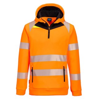 Bluza ostrzegawcza z kapturem DX4 i zamkiem 1/4
