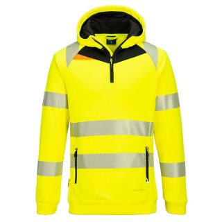 Bluza ostrzegawcza z kapturem DX4 i zamkiem 1/4