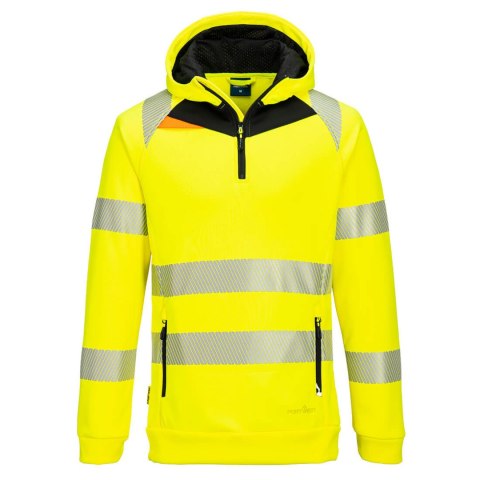 Bluza ostrzegawcza z kapturem DX4 i zamkiem 1/4