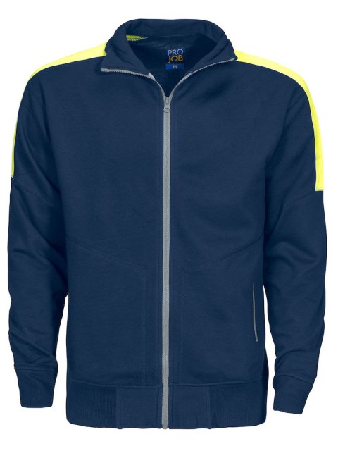2123 BLUZA NA ZAMEK Z ODBLASKAMI NA RAMIONACH