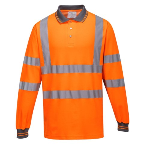 Koszulka polo ostrzegawcza Cotton Comfort z długimi rękawami Koszulka polo ostrzegawcza Cotton Comfort z długimi rękawami
