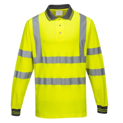 Koszulka polo ostrzegawcza Cotton Comfort z długimi rękawami Koszulka polo ostrzegawcza Cotton Comfort z długimi rękawami