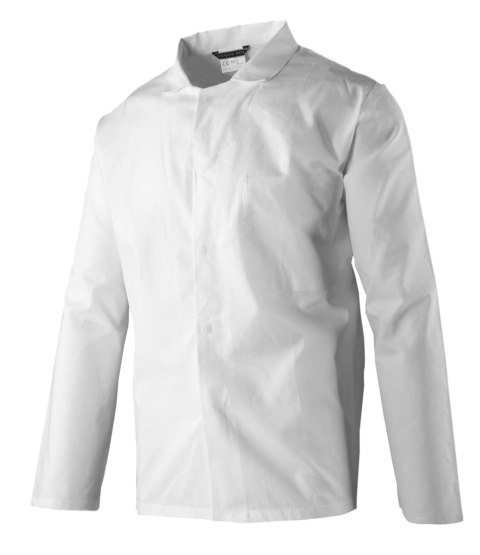 BLUZA ROZPINANA MĘSKA HACCP - Biały 2XL.