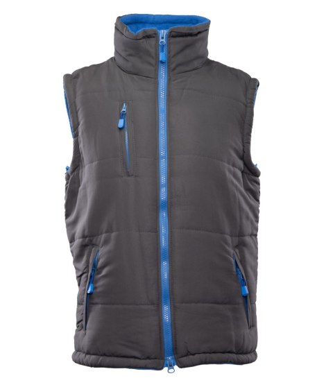 KAMIZELKA COLINO - Stal/Czerwień 2XL. KAMIZELKA COLINO - Stal/Czerwień 2XL.