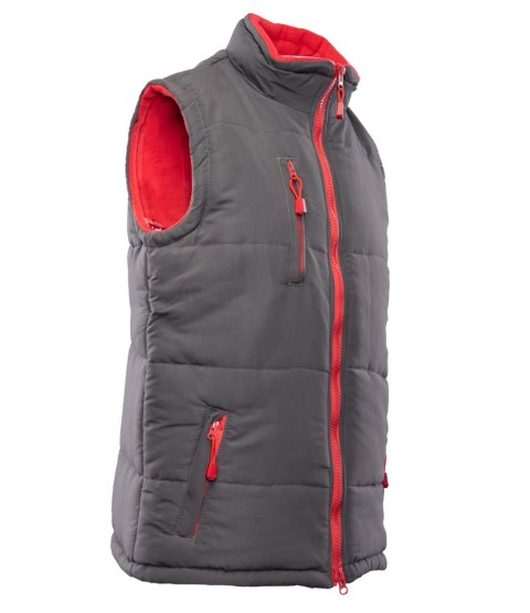 KAMIZELKA COLINO - Stal/Czerwień 2XL. KAMIZELKA COLINO - Stal/Czerwień 2XL.