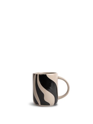 Kubek LIZ Zebra, beżowy/czarny