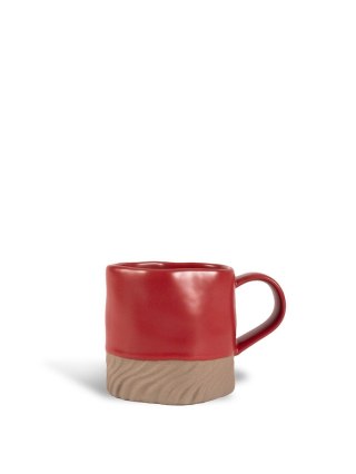 Kubek Swirl, czerwony