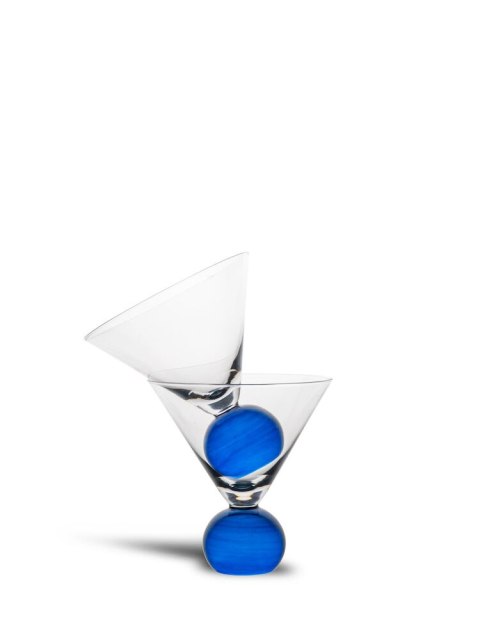 SZKLANKI SPICE 2-PAK, TRANSPARENTNY/NIEBIESKI SZKLANKI SPICE 2-PAK, TRANSPARENTNY/NIEBIESKI