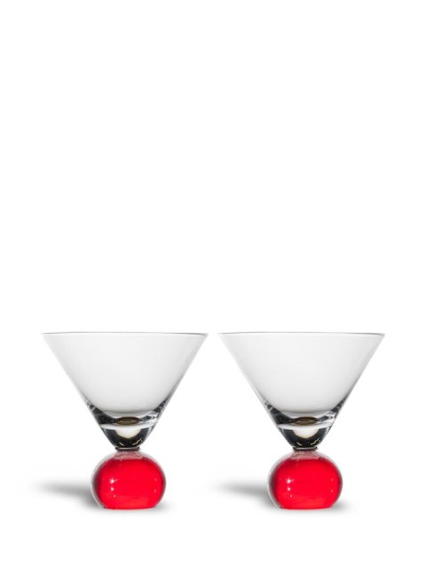 SZKLANKI SPICE 2PAK, TRANSPARENTNY/CZERWONY SZKLANKI SPICE 2PAK, TRANSPARENTNY/CZERWONY