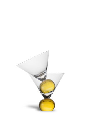 SZKLANKI SPICE 2PAK, TRANSPARENTNY/ŻÓŁTY