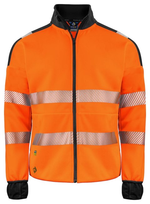 6109 BLUZA ROZPINANA Z ODBLASKAMI NA RAMIONACH - EN ISO 20471 KLASA 3/2