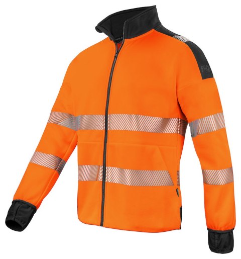 6109 BLUZA ROZPINANA Z ODBLASKAMI NA RAMIONACH - EN ISO 20471 KLASA 3/2