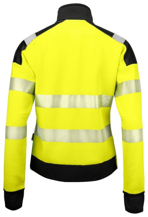 6111 BLUZA DAMSKA ROZPINANA Z ODBLASKAMI NA RAMIONACH - EN ISO 20471 KLASA 3/2