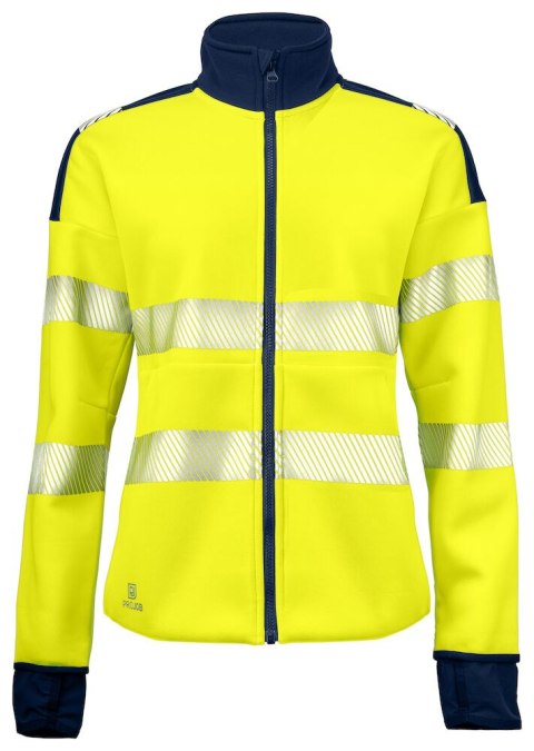 6111 BLUZA DAMSKA ROZPINANA Z ODBLASKAMI NA RAMIONACH - EN ISO 20471 KLASA 3/2
