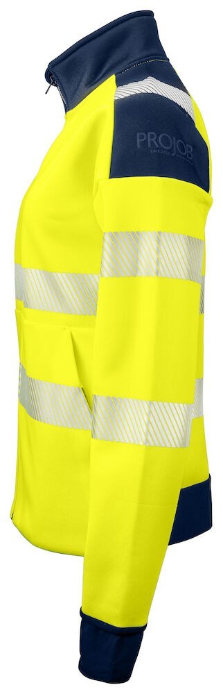 6111 BLUZA DAMSKA ROZPINANA Z ODBLASKAMI NA RAMIONACH - EN ISO 20471 KLASA 3/2
