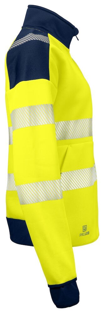 6111 BLUZA DAMSKA ROZPINANA Z ODBLASKAMI NA RAMIONACH - EN ISO 20471 KLASA 3/2