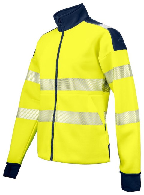 6111 BLUZA DAMSKA ROZPINANA Z ODBLASKAMI NA RAMIONACH - EN ISO 20471 KLASA 3/2