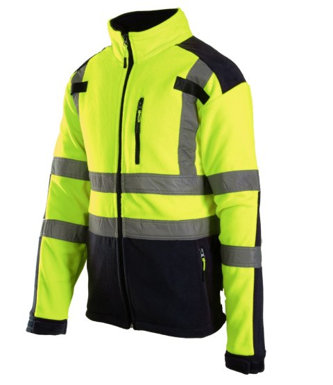 POLAR Z PASAMI ODBLASK. KAT. 2 Klasa 2 BF04 - Żółty 4XL.