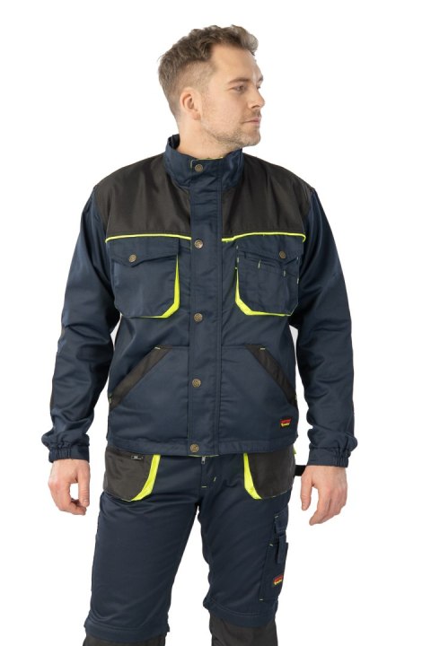 BLUZA GRANAT/ŻÓŁTY - Granat/Żółty 3XL.