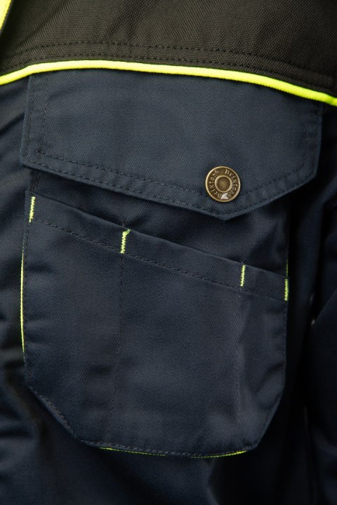 BLUZA GRANAT/ŻÓŁTY - Granat/Żółty 3XL.