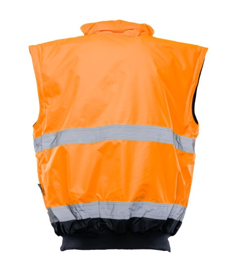 BOMBER HI-VI 2W1 - KAT.II KLASA 3 wstawka kolor - Granat/Pomarańcz 3XL.