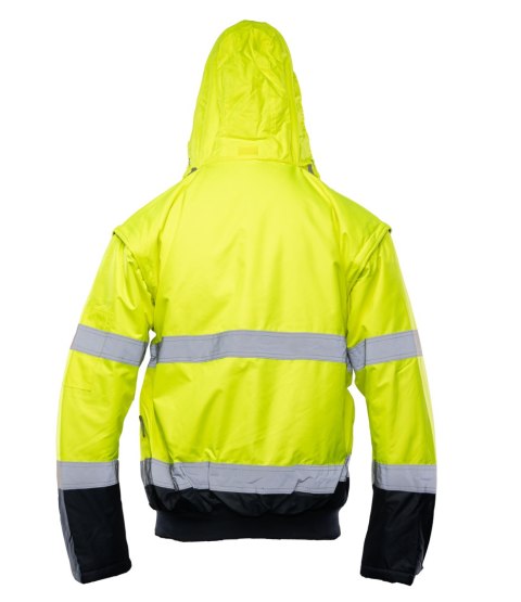BOMBER HI-VI 2W1 - KAT.II KLASA 3 wstawka kolor - Granat/Żółty 2XL.