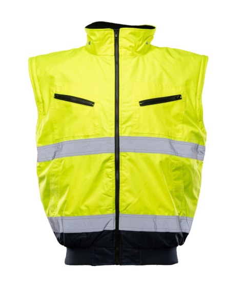 BOMBER HI-VI 2W1 - KAT.II KLASA 3 wstawka kolor - Granat/Żółty 2XL.