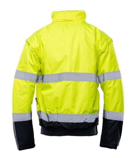 BOMBER HI-VI 2W1 - KAT.II KLASA 3 wstawka kolor - Granat/Żółty 3XL.