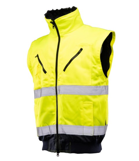 BOMBER HI-VI 3W1 - KAT.II KLASA 3 wstawka kolor - Granat/Żółty 2XL.