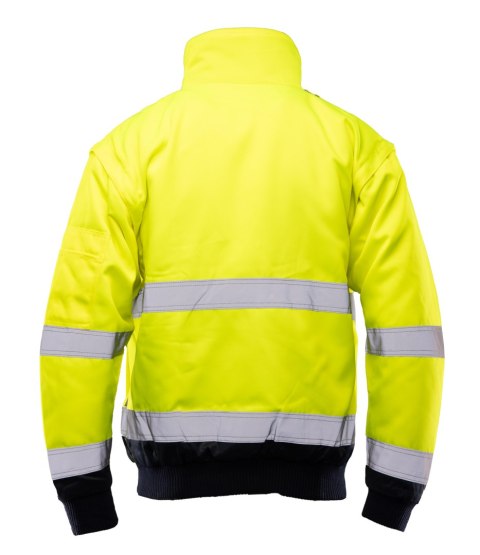 BOMBER HI-VI 3W1 - KAT.II KLASA 3 wstawka kolor - Granat/Żółty 3XL.