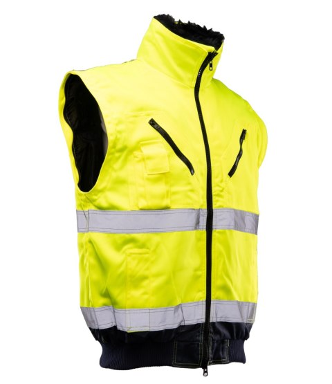 BOMBER HI-VI 3W1 - KAT.II KLASA 3 wstawka kolor - Granat/Żółty 3XL.