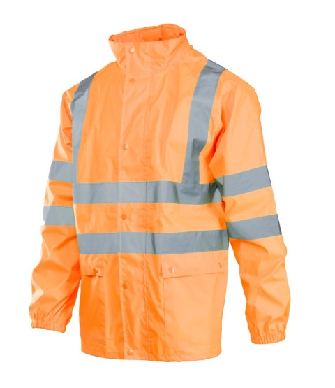 FLASH KURTKA POLIESTER/PU - Pomarańczowy 2XL.