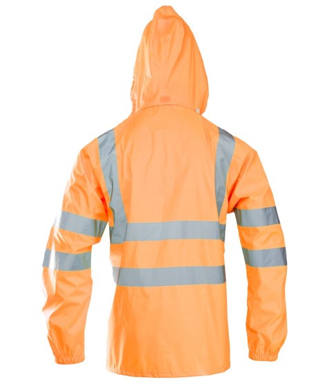 FLASH KURTKA POLIESTER/PU - Pomarańczowy L