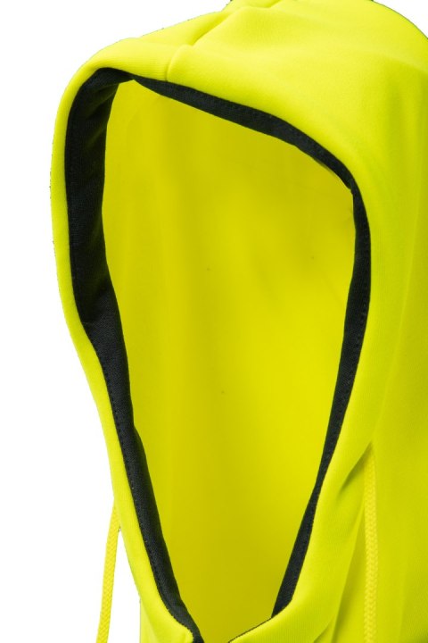 BLUZA DRESOWA WSTAWKA GRANAT ODBLASKOWA KAT. II BF014 - ŻÓŁTY/GRANAT S