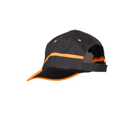 CZAPKA BASEBALL CZARNO-POMARAŃCZOWA - CZARNO-POMARAŃCZOWY(cp) _______a