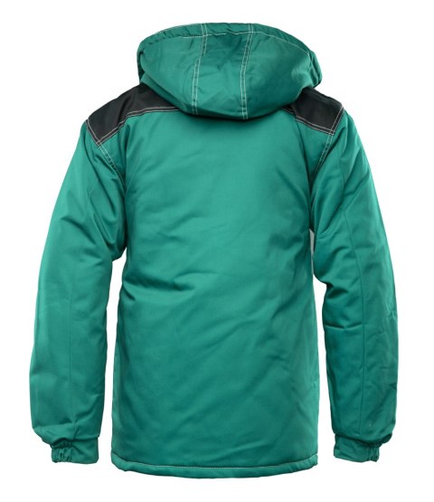 KURTKA PARKA WSTAWKA KOLOR - zielono - czarny 4XL.