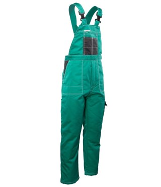 OGRODNICZKI OCIEPLANE WSTAWKA KOLOR - zielono - czarny 2XL.