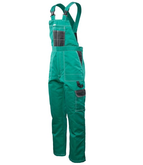 OGRODNICZKI OCIEPLANE WSTAWKA KOLOR - zielono - czarny 2XL.