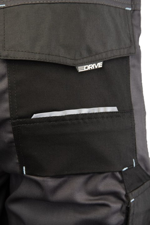 SPODNIE DO PASA DRIVE STALOWY - Stalowy 31