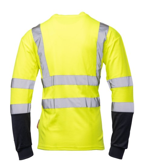 KOSZULKA DŁUGI RĘKAW 50/50 ŻÓŁTY/GRANAT - Żółty (_y) 2XL.
