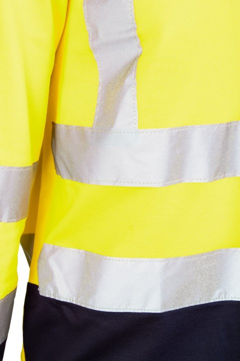 KOSZULKA DŁUGI RĘKAW 50/50 ŻÓŁTY/GRANAT - Żółty (_y) 3XL.