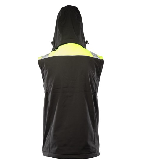RIVAL KAMIZELKA SOFTSHELL - Czarny-Żółty(cy) 2XL.