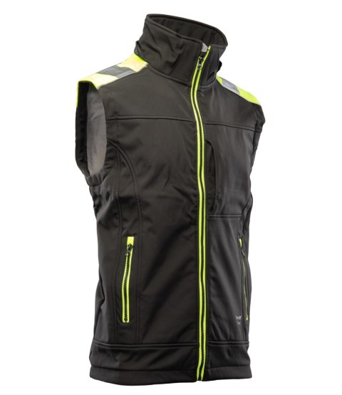 RIVAL KAMIZELKA SOFTSHELL - Czarny-Żółty(cy) L