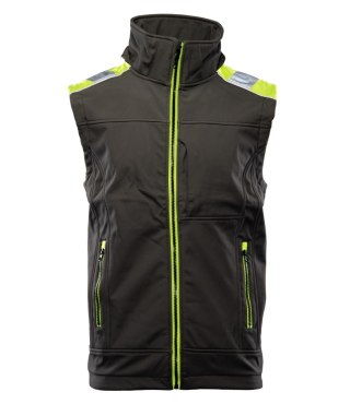 RIVAL KAMIZELKA SOFTSHELL - Czarny-Żółty(cy) M