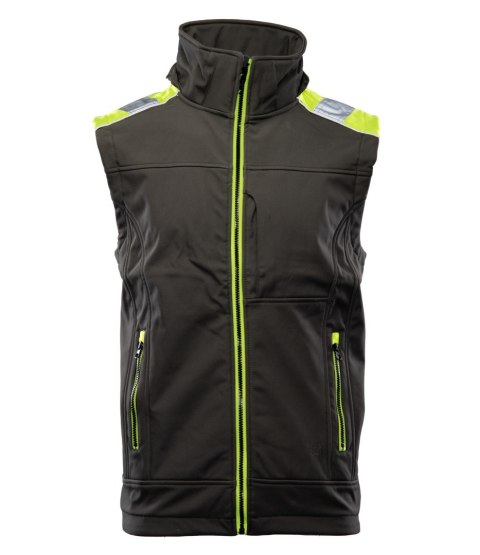 RIVAL KAMIZELKA SOFTSHELL - Czarny-Żółty(cy) M