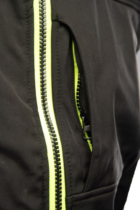 RIVAL KAMIZELKA SOFTSHELL - Czarny-Żółty(cy) 4XL.