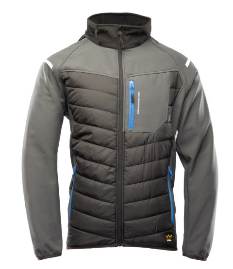TOPAZ KURTKA SOFTSHELL STAL - Stalowy S