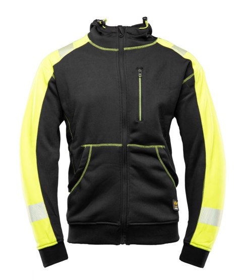 BLUZA DRESOWA Z KAPTUREM RIVAL - Czarny-Żółty(cy) 2XL.