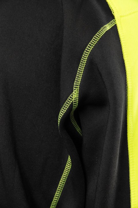 BLUZA DRESOWA Z KAPTUREM RIVAL - Czarny-Żółty(cy) 2XL.